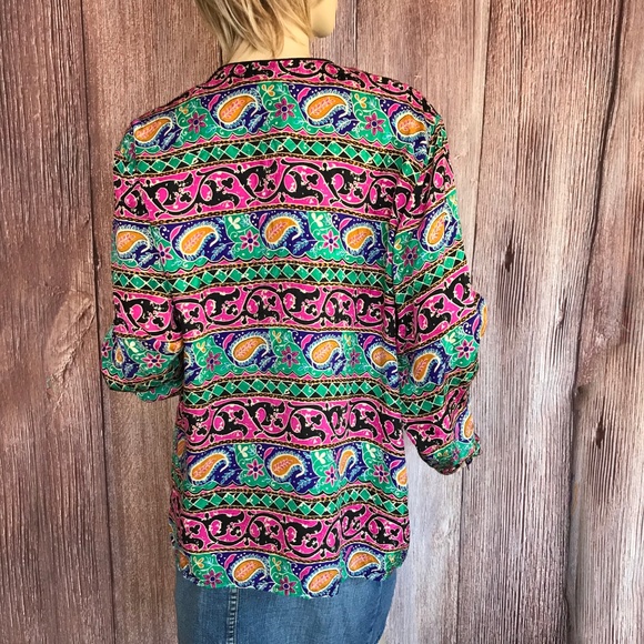 Corey B New York Silk Top 12 - Picture 3 of 5